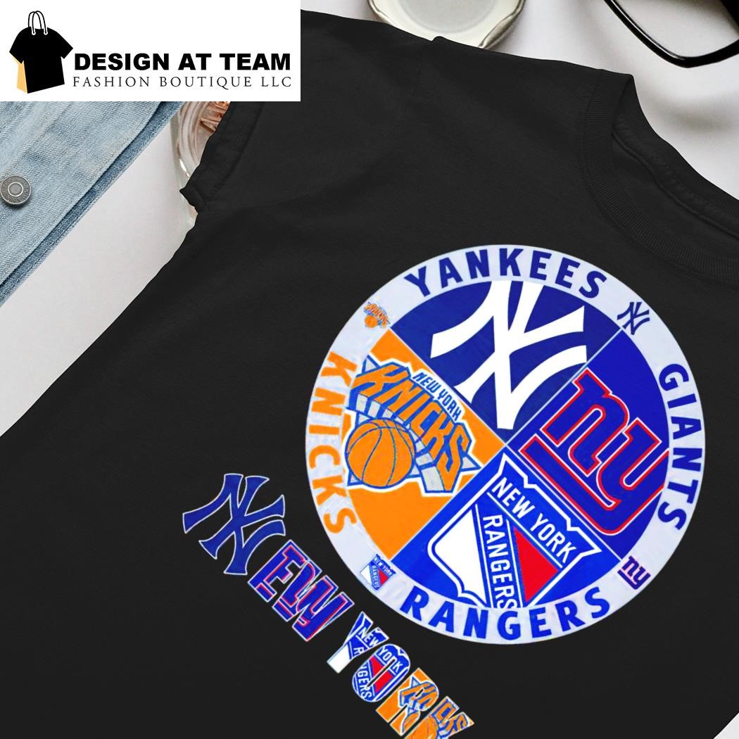 Official New york sport team ny yankees ny knicks and ny giants T-shirt,  hoodie, tank top, sweater and long sleeve t-shirt