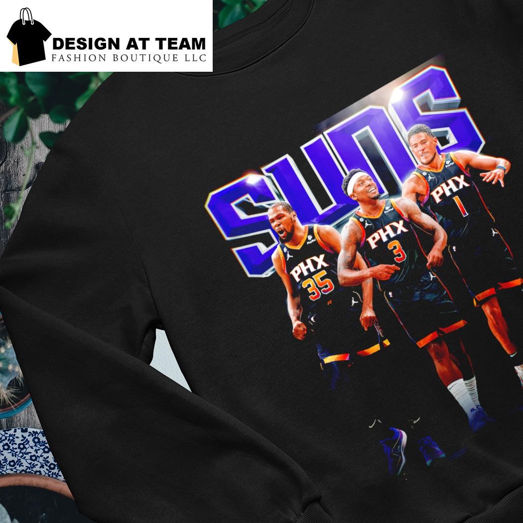 Phoenix Suns Bismack Biyombo Kelly Oubre Jr. and Devin Booker Big 3 shirt -  Dalatshirt