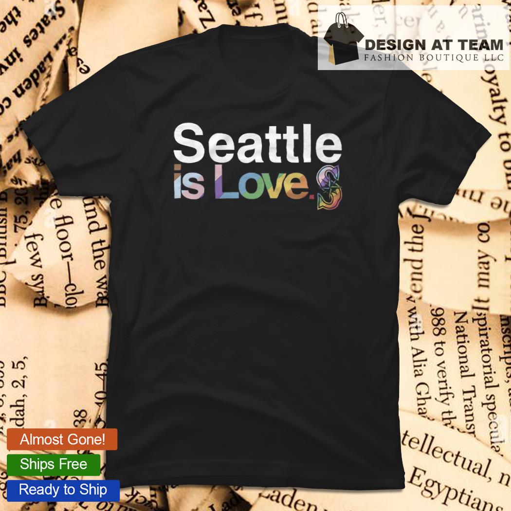 LGBTQ+ Seattle Mariners is love pride logo 2023 T-shirt, hoodie