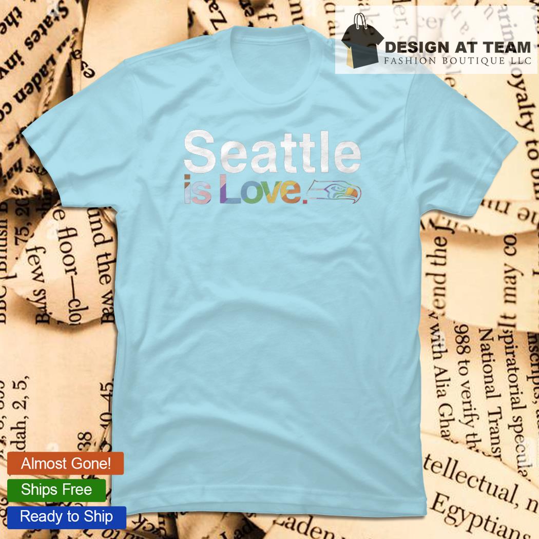 LGBTQ+ Seattle Seahawks is love pride logo 2023 T-shirt, hoodie, sweater,  long sleeve and tank top