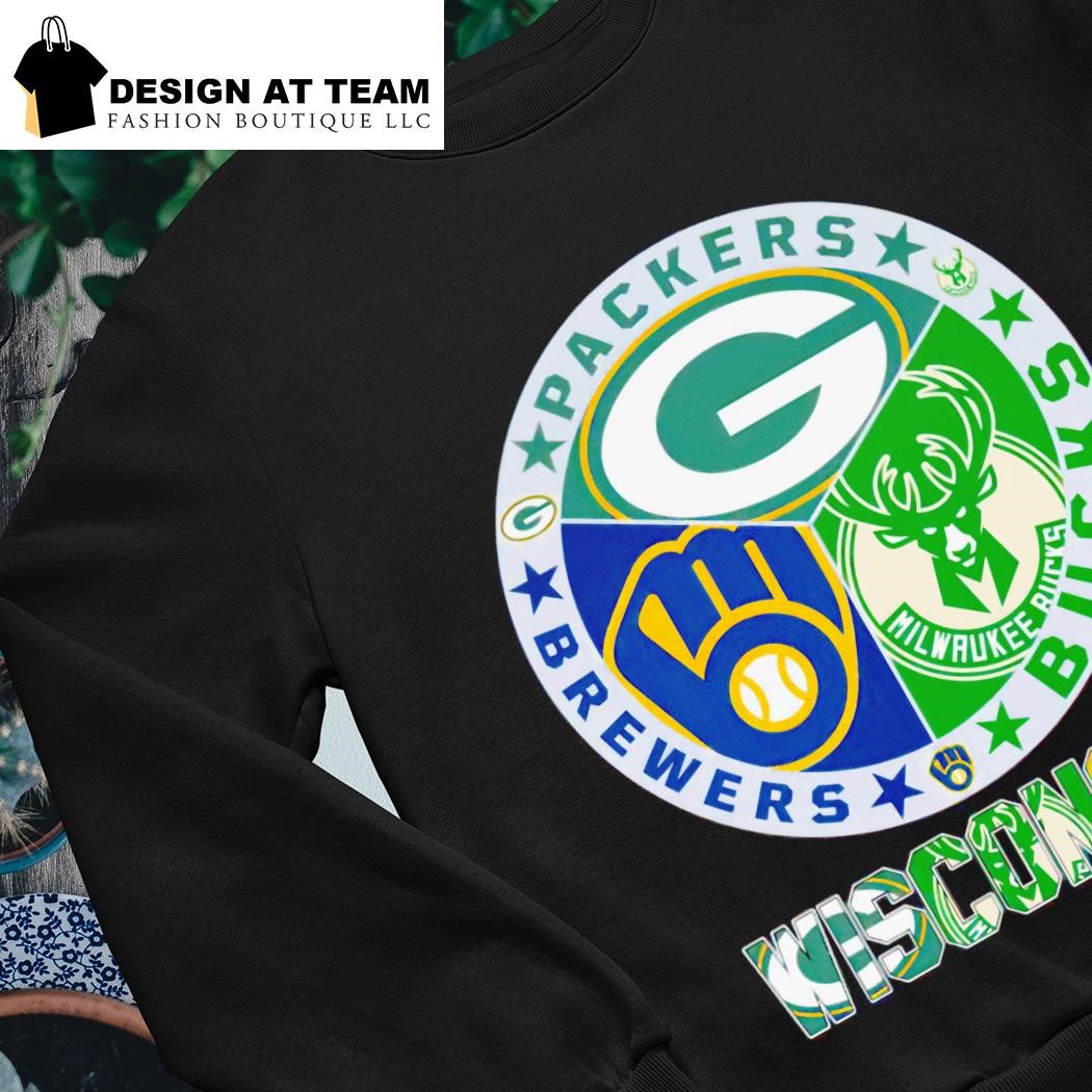 Official milwaukee Brewers Green Bay Packers And Milwaukee Bucks Wisconsin  Team Sport T-Shirt, hoodie, sweater, long sleeve and tank top