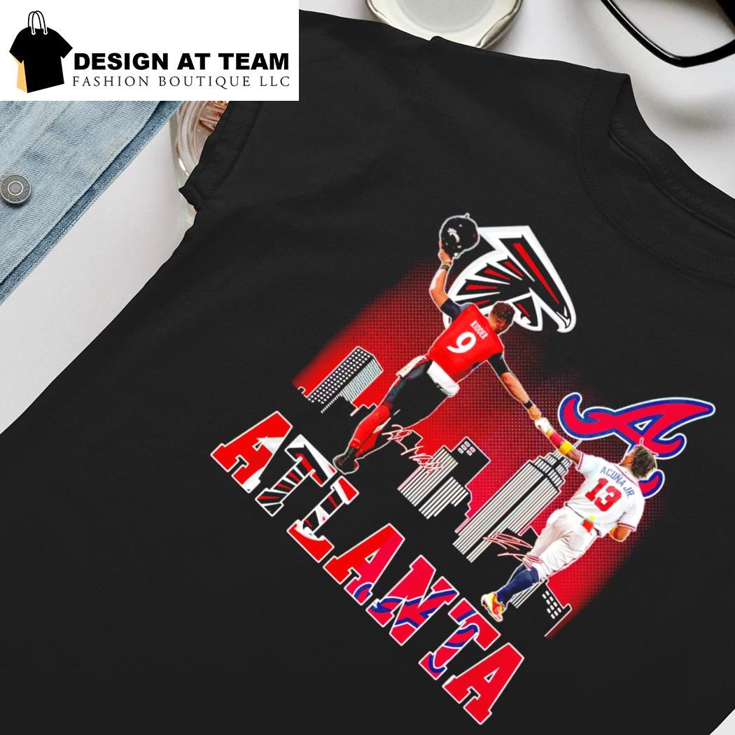 Atlanta Falcons Ridder And Braves Acuna Jr City Champions T Shirt - Growkoc