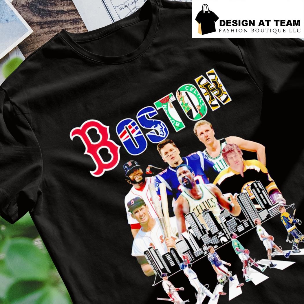 Boston Celtics Bruins Red Sox And New England Patriots Abbey Road  Signatures 2023 T-shirt,Sweater, Hoodie, And Long Sleeved, Ladies, Tank Top
