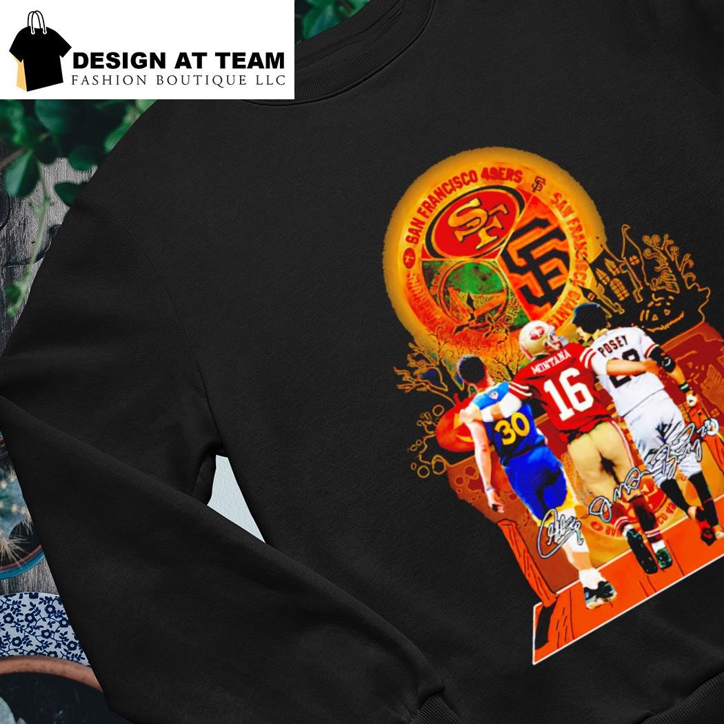 San Francisco 49ers Warriors Giants teams logo 2023 T-shirt, hoodie,  sweater, long sleeve and tank top