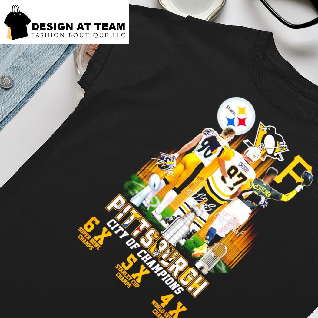 Pittsburgh City Of Champions Steelers Penguins Pirates Shirt