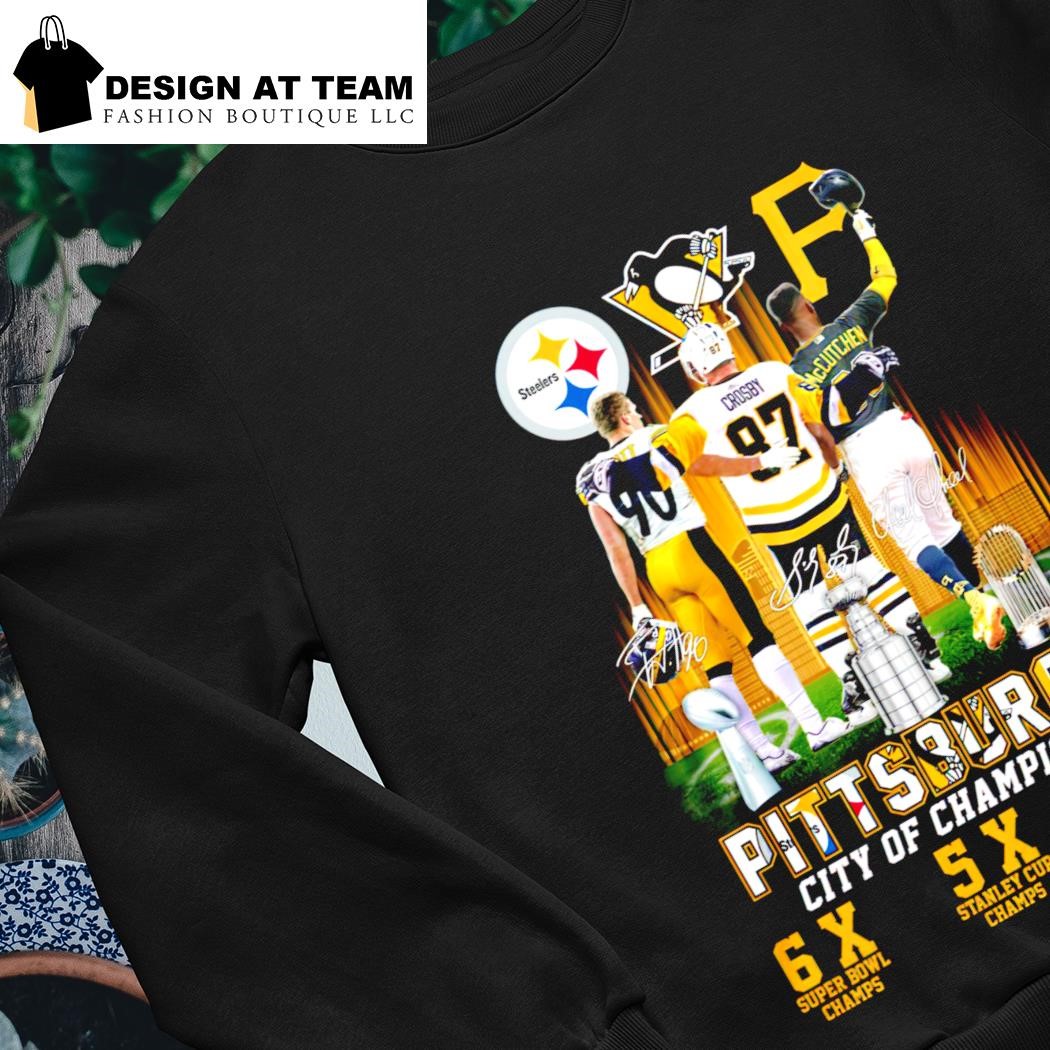 Pittsburgh City Of Champions Steelers Penguins Pirates shirt, hoodie,  sweater, long sleeve and tank top