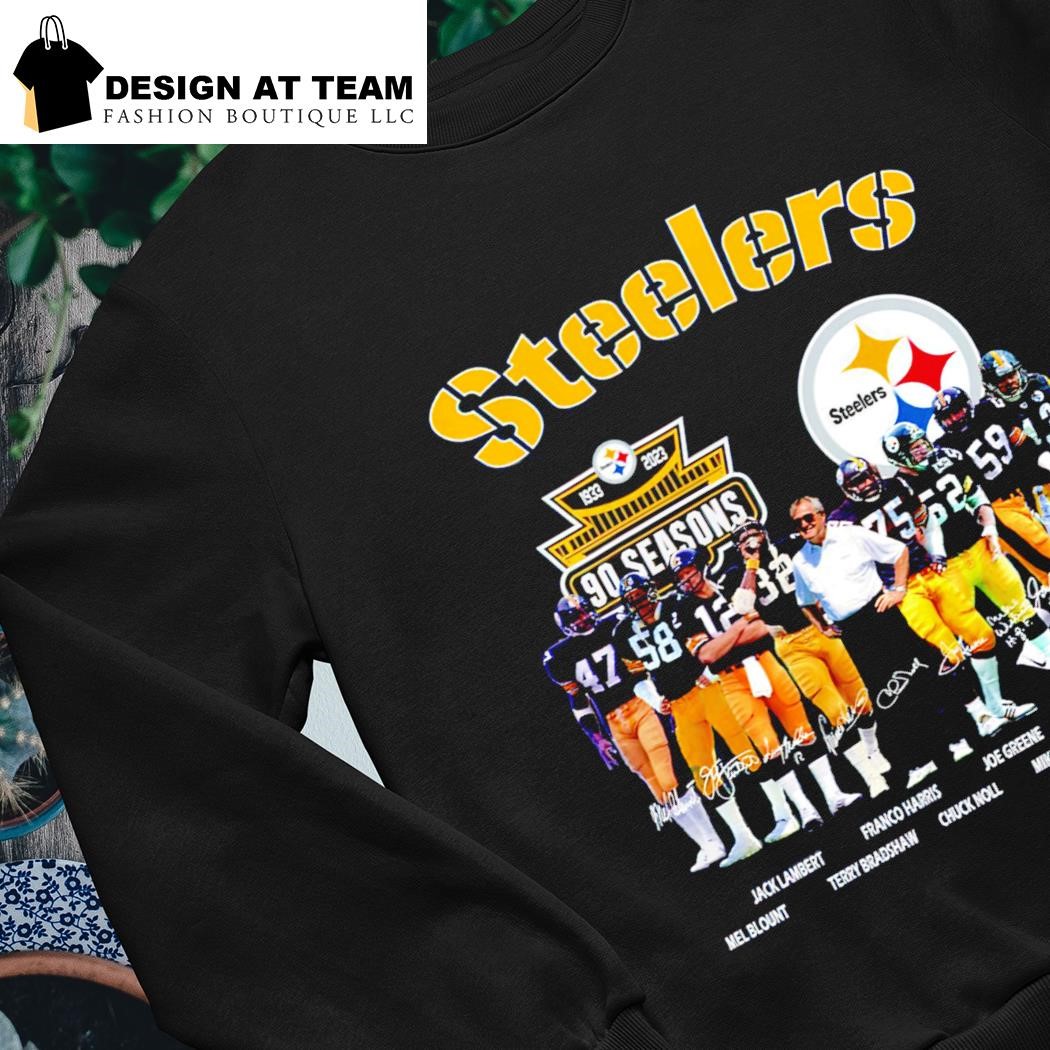 Product pittsburgh Steelers 90 season 1933 2023 memories shirt, hoodie,  sweater, long sleeve and tank top