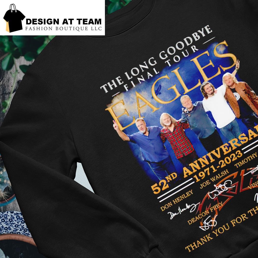 Band celebration 52 years eagles thank you for the memories 1972023 shirt,  hoodie, longsleeve, sweater