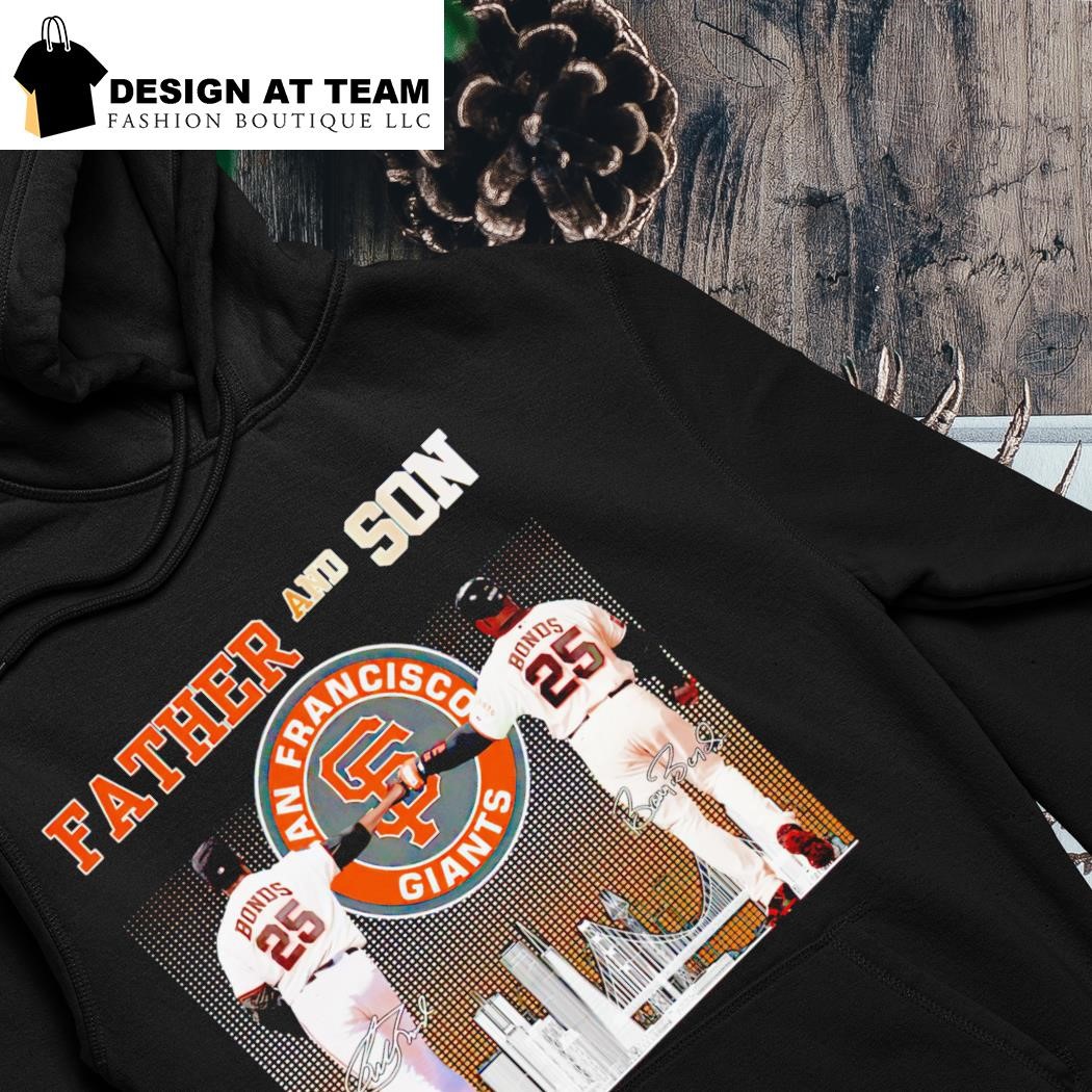 Father And Son San Francisco Giants Bonds signature shirt, hoodie