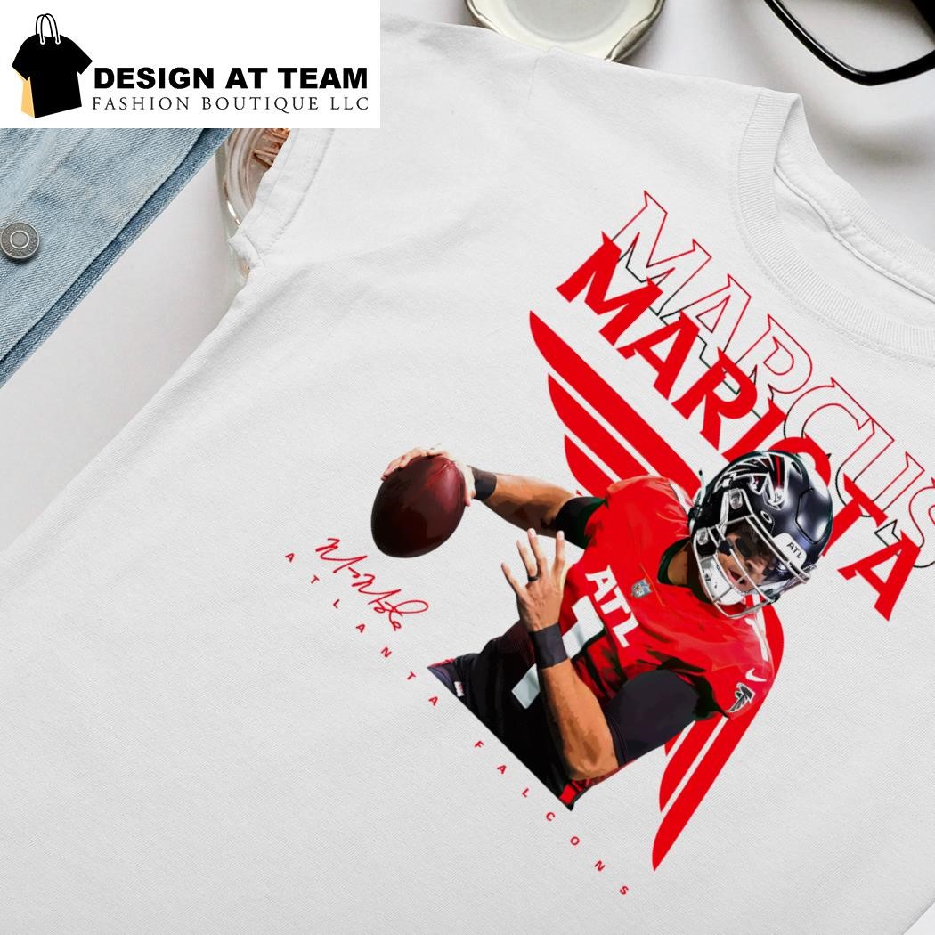 Marcus Mariota Atlanta Falcons Football player signature shirt