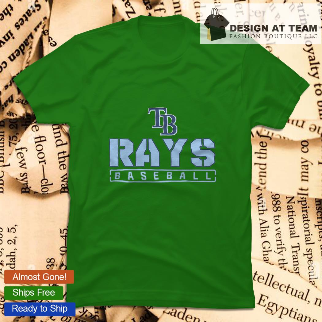 TAMPA BAY RAYS, GREEN TEE SHIRT, SIZE MEDIUM