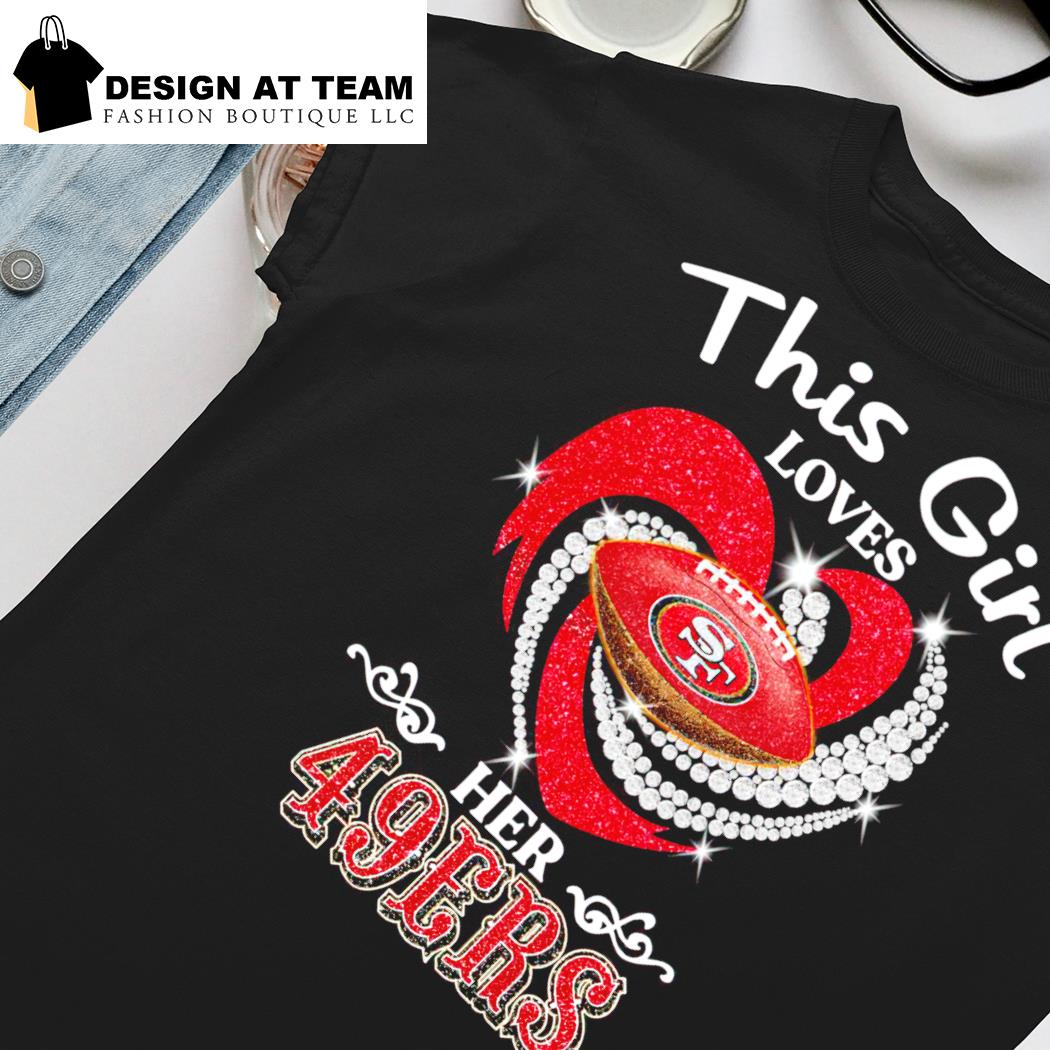 San Francisco 49ers Heart T-Shirt - TeeNavi