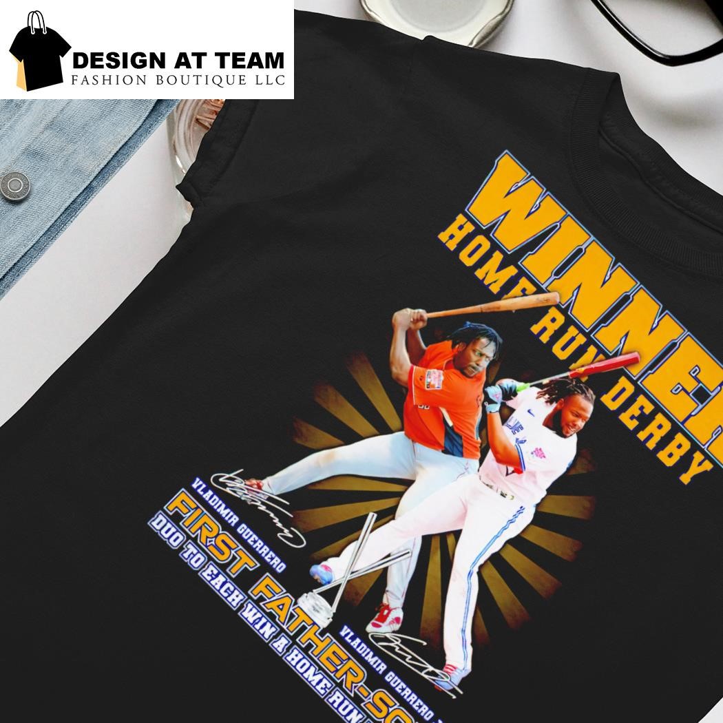 Official Vladimir Guerrero Winner Home Run Derby First Father Son Duo To  Each Win T t-shirt, hoodie, longsleeve, sweater