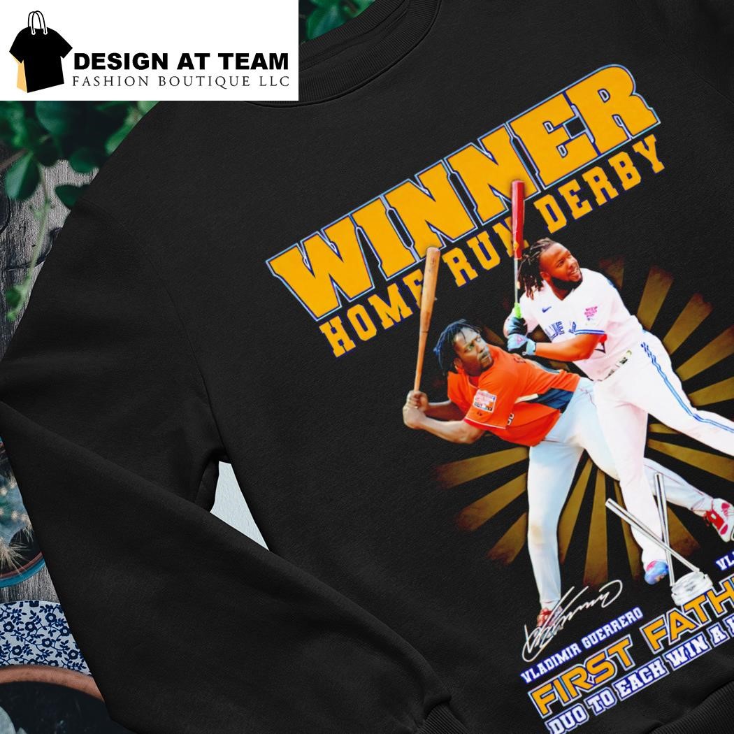 Official Vladimir Guerrero Winner Home Run Derby First Father Son Duo To  Each Win T t-shirt, hoodie, longsleeve, sweater