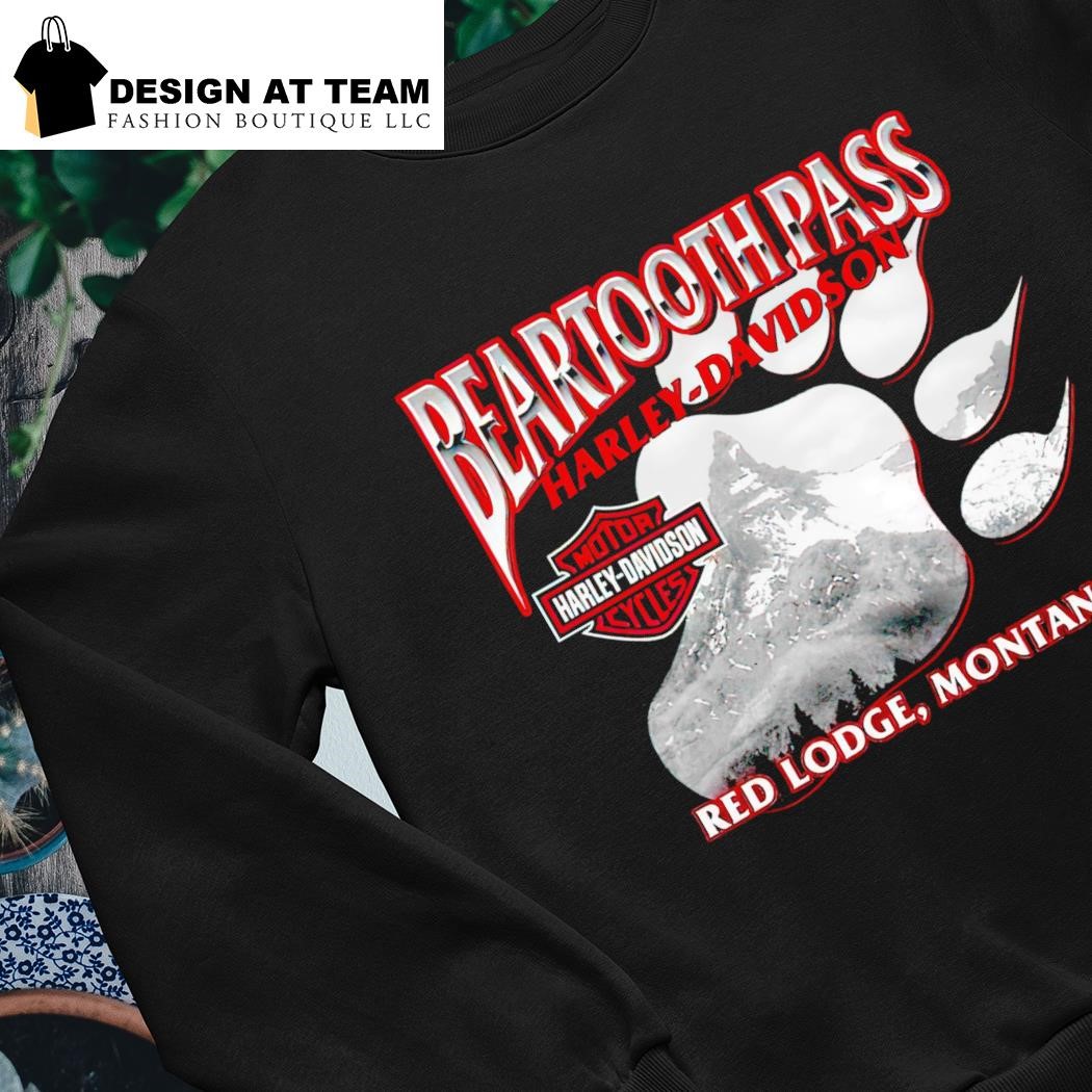 Harley-Davidson BEARTOOTH PASS 長袖tシャツ Beartooth pass Harley-Davidson Red Lodge Montana shirt