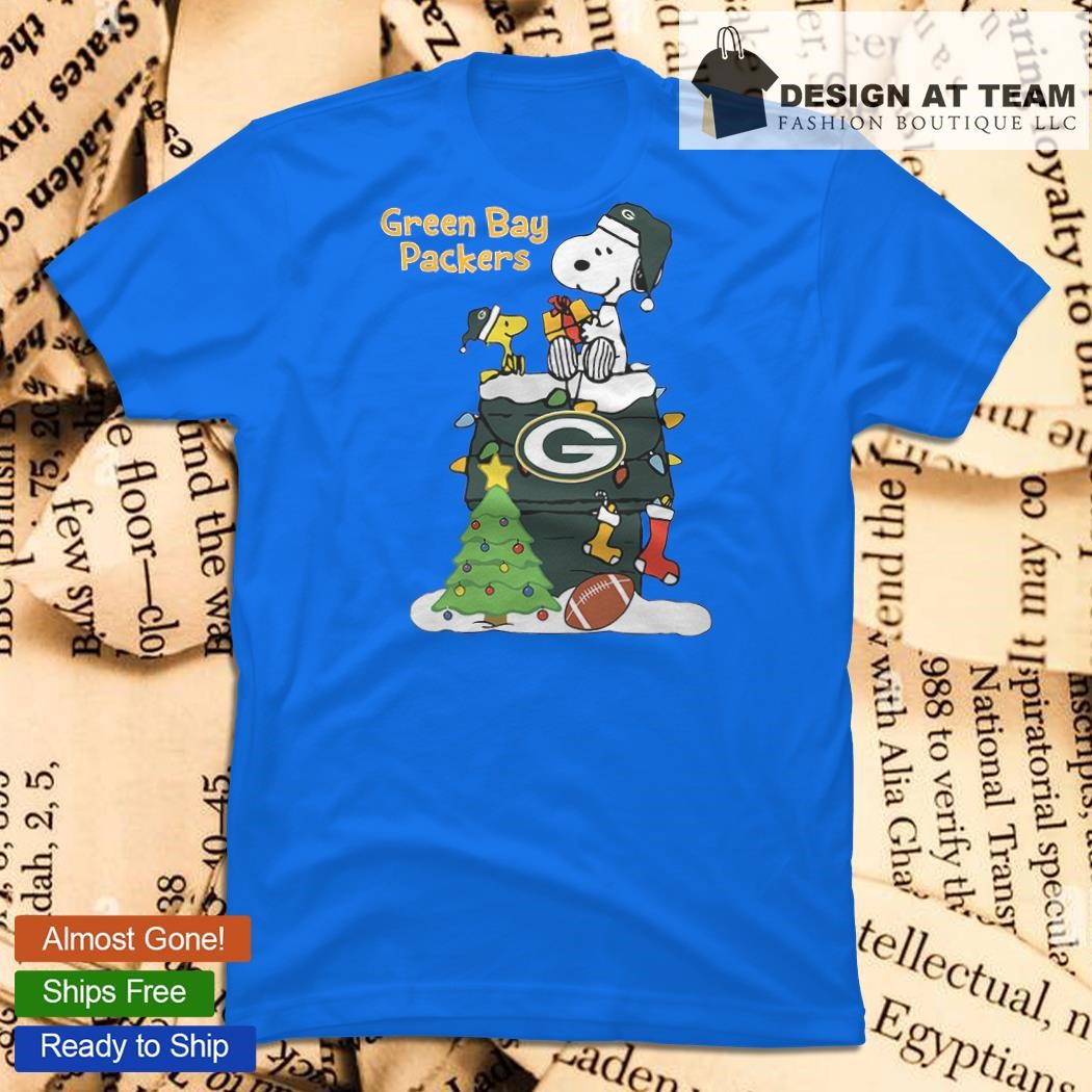 Snoopy The Peanuts Green Bay Packers Christmas Shirt