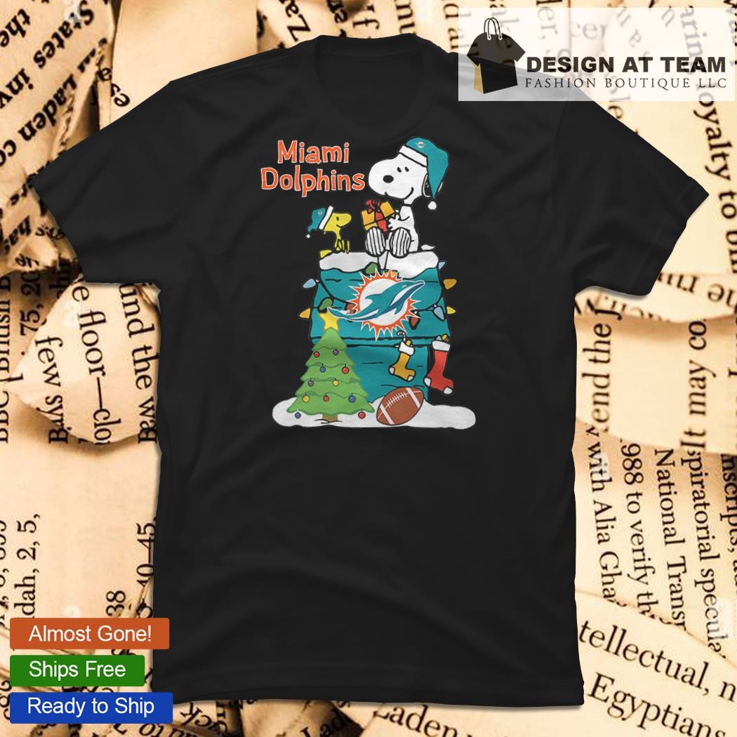 Christmas Snoopy Miami Dolphins Shirt