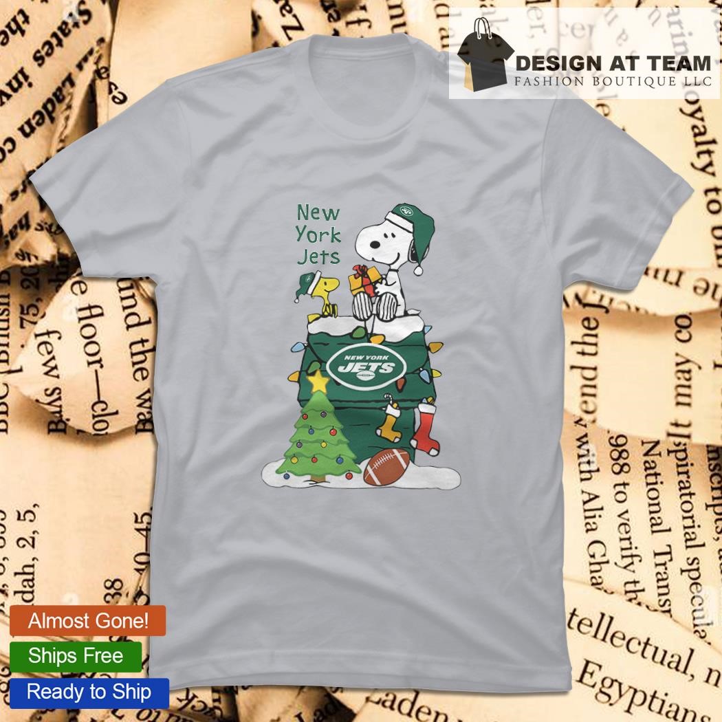 Snoopy and Woodstock New York Jets Christmas Shirt, by Gomtees, Sep, 2023