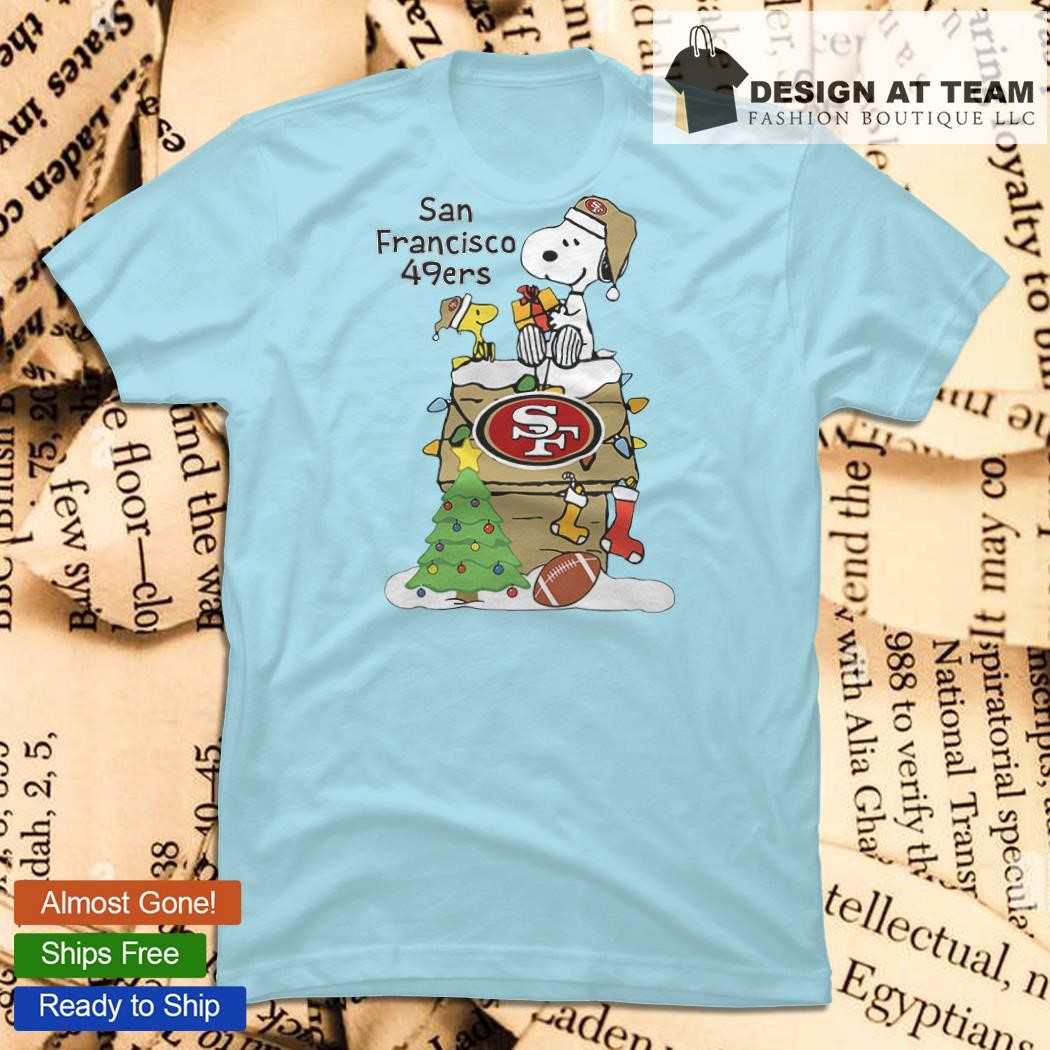 San Francisco 49ers Snoopy Christmas shirt, hoodie, sweater, long sleeve  and tank top