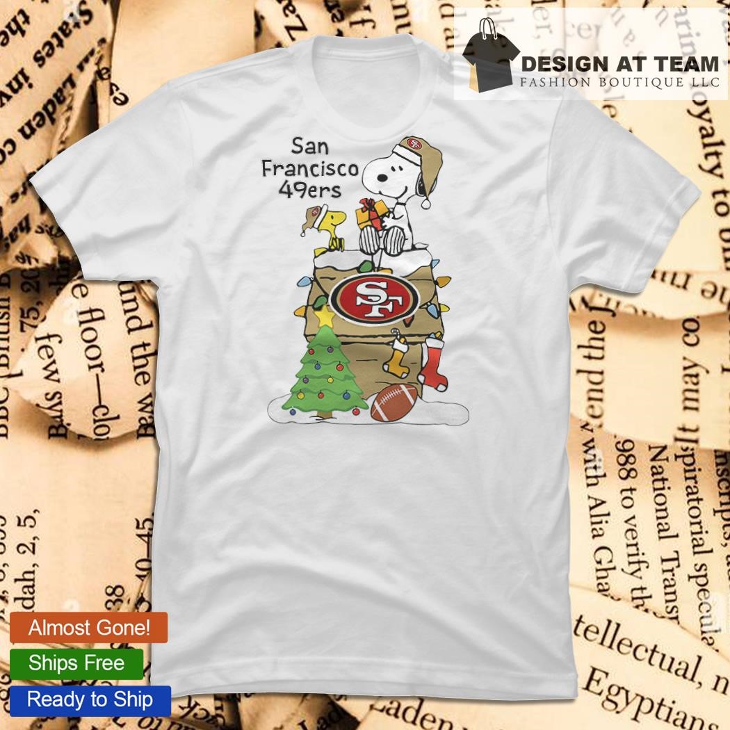 San Francisco 49ers Are Coming To Town Snoopy Christmas T-Shirt - T-shirts  Low Price