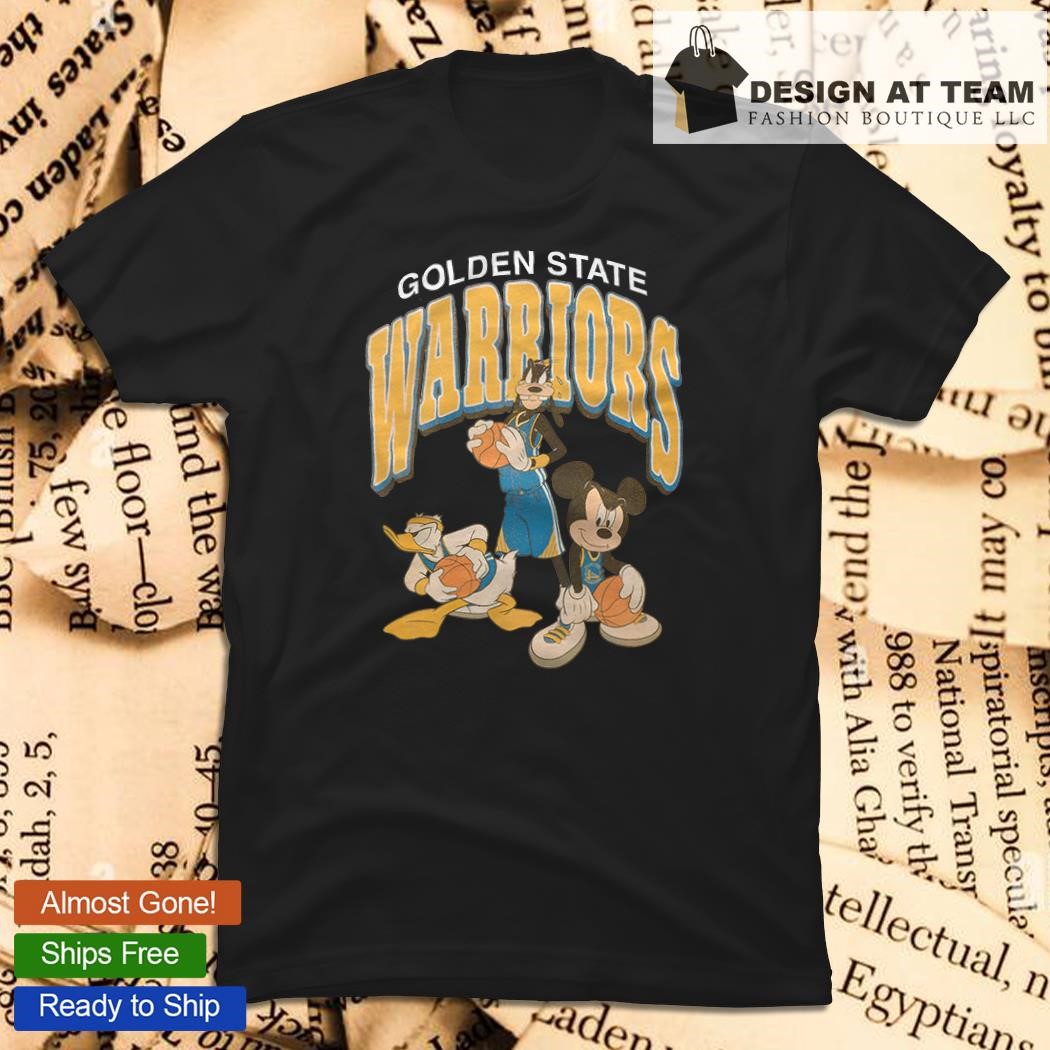Golden State Warriors Disney Mickey Goofy Donald Duck shirt