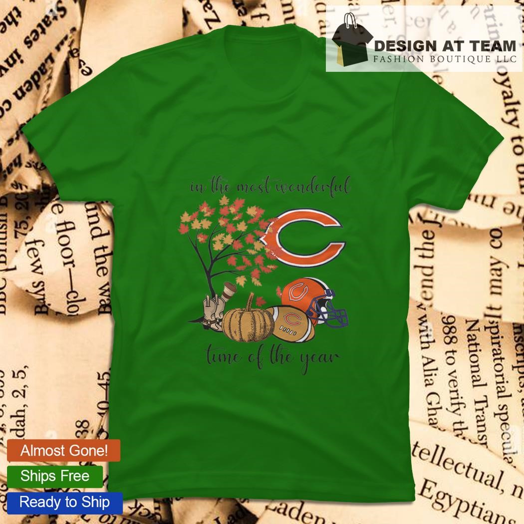 In The Most Wonderful Time Of The Year Chicago Bears T-shirt,Sweater,  Hoodie, And Long Sleeved, Ladies, Tank Top