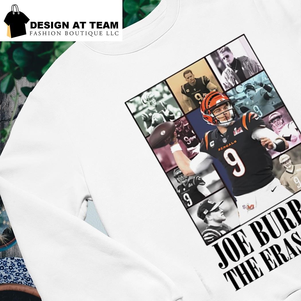 Joe Burrow 9 the Eras tour football poster shirt, hoodie, sweater, long  sleeve and tank top