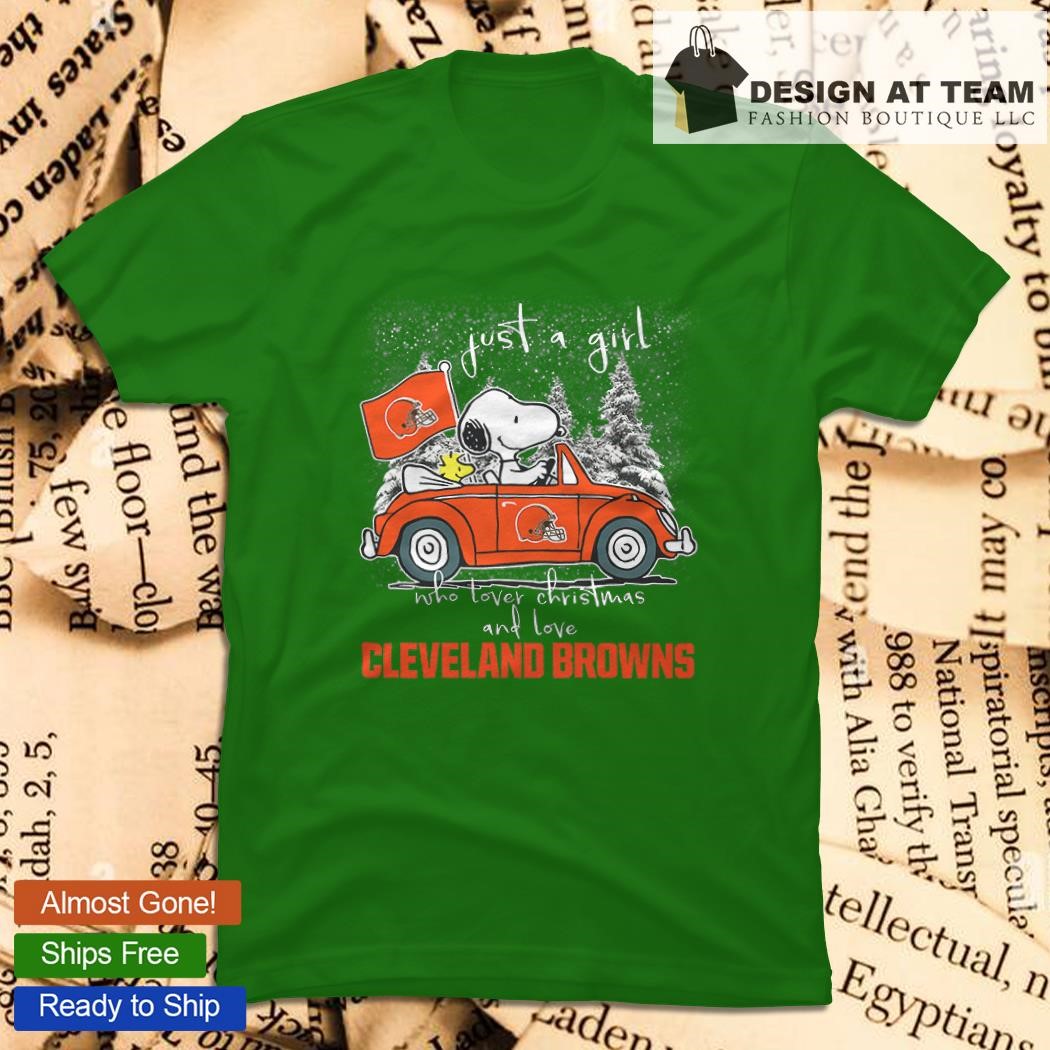 Just A Girl Who Lover Christmas And Love Cleveland Browns T-shirt, hoodie,  sweater, long sleeve and tank top