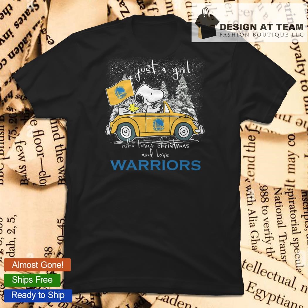 Just A Girl Who Lover Christmas And Love Golden State Warriors T-shirt,  hoodie, sweater, long sleeve and tank top