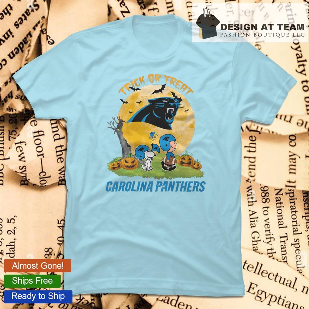 Trick Treat Snoopy Teams Carolina Panthers Shirt - High-Quality