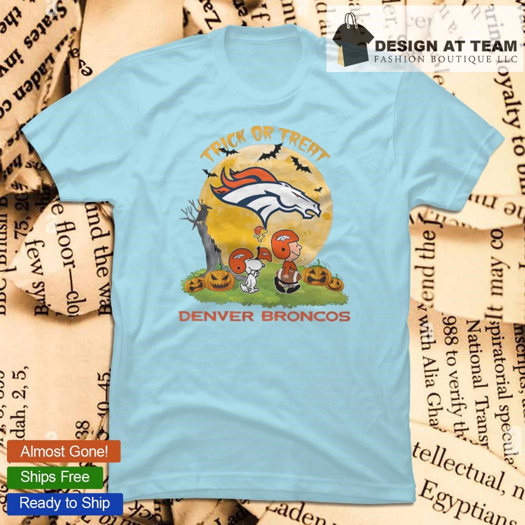 Snoopy Trick Or Treat Halloween Denver Broncos Logo T Shirt, hoodie,  sweater, long sleeve and tank top