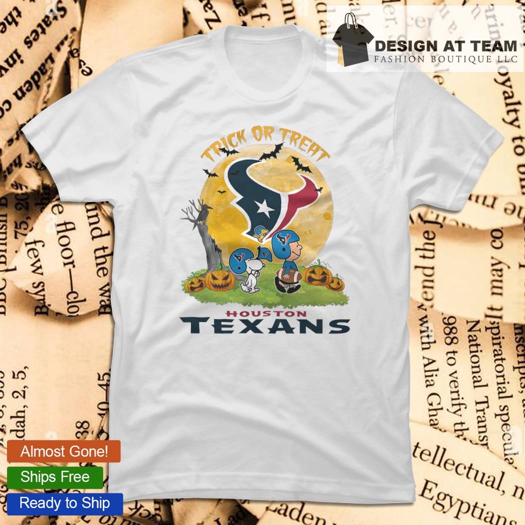 Peanuts Snoopy Trick or Treat Halloween Houston Texans shirt, hoodie,  sweater, long sleeve and tank top