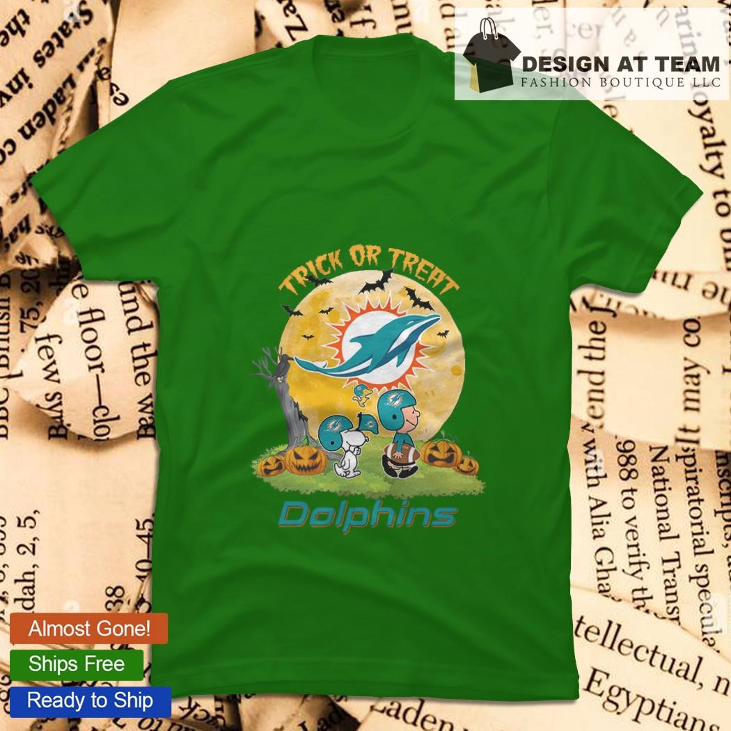 Snoopy Trick Or Treat Halloween Miami Dolphins 2023 T-shirt