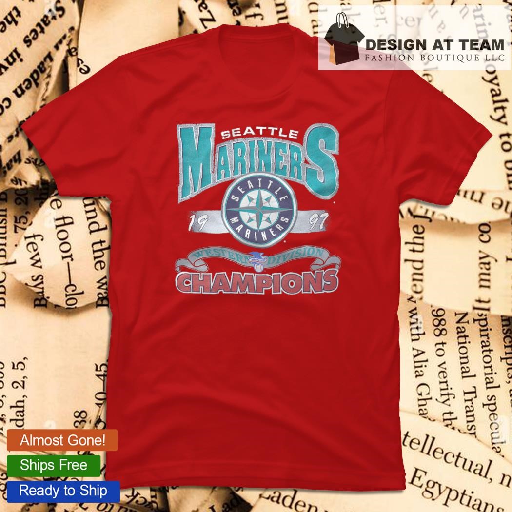 Vtg Starter Seattle Mariners MLB 1997 Western Division Champions Graphic T  Shirt