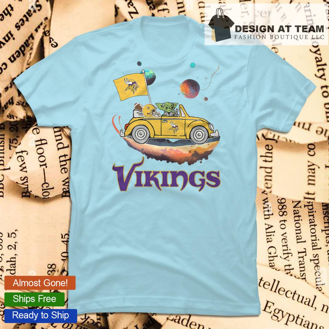 Baby Yoda Driving Car Minnesota Vikings T-shirt, hoodie, sweater, long  sleeve and tank top