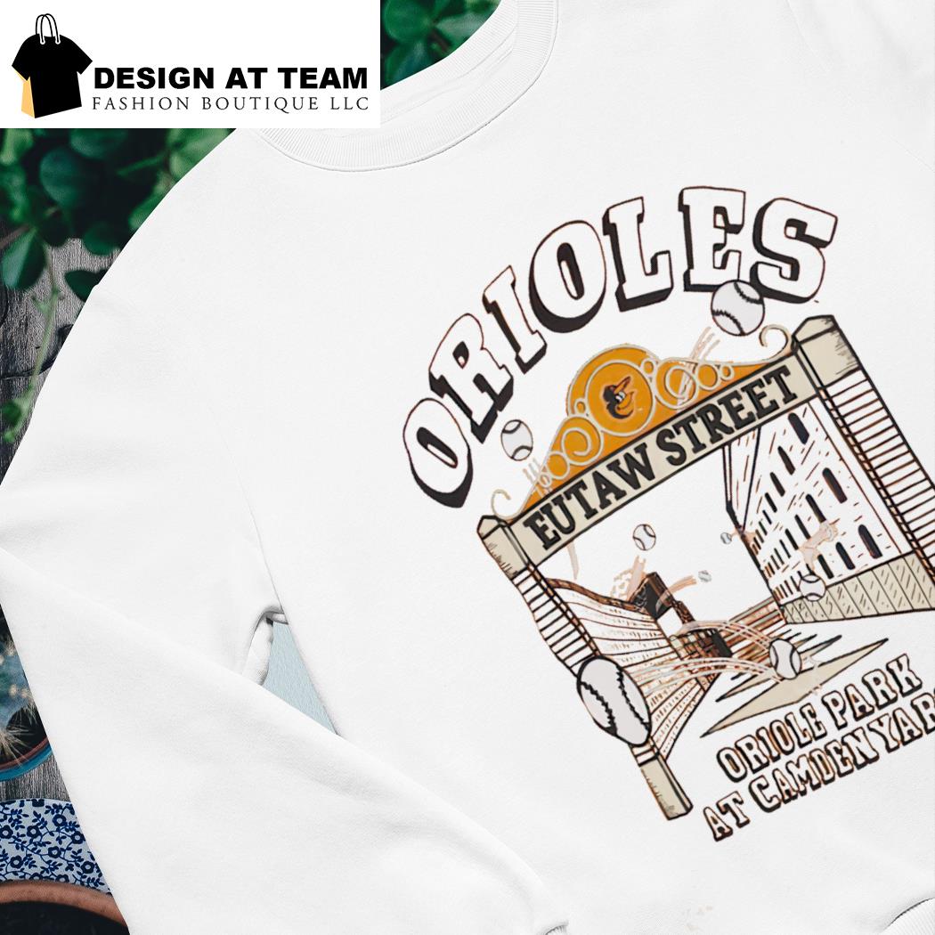Baltimore Orioles Oriole Park T-Shirt from Homage. | Ash | Vintage Apparel from Homage.