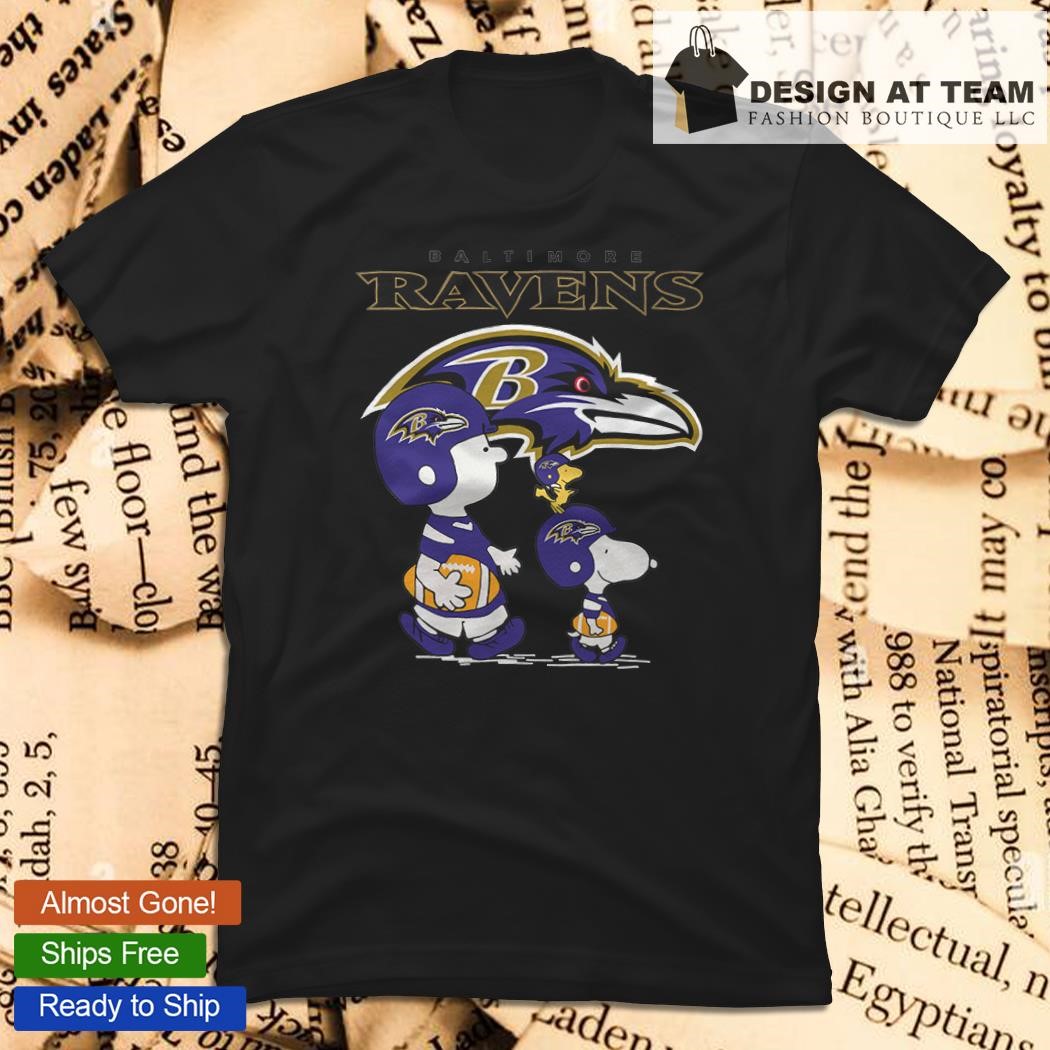 Baltimore Ravens Snoopy and Charlie Brown Peanuts shirt, hoodie