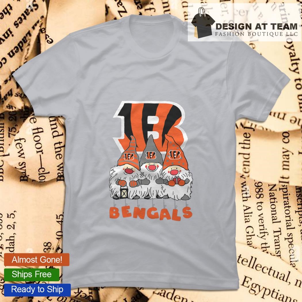 Gnomies Cincinnati Bengals Christmas T-Shirt - TeeNavi