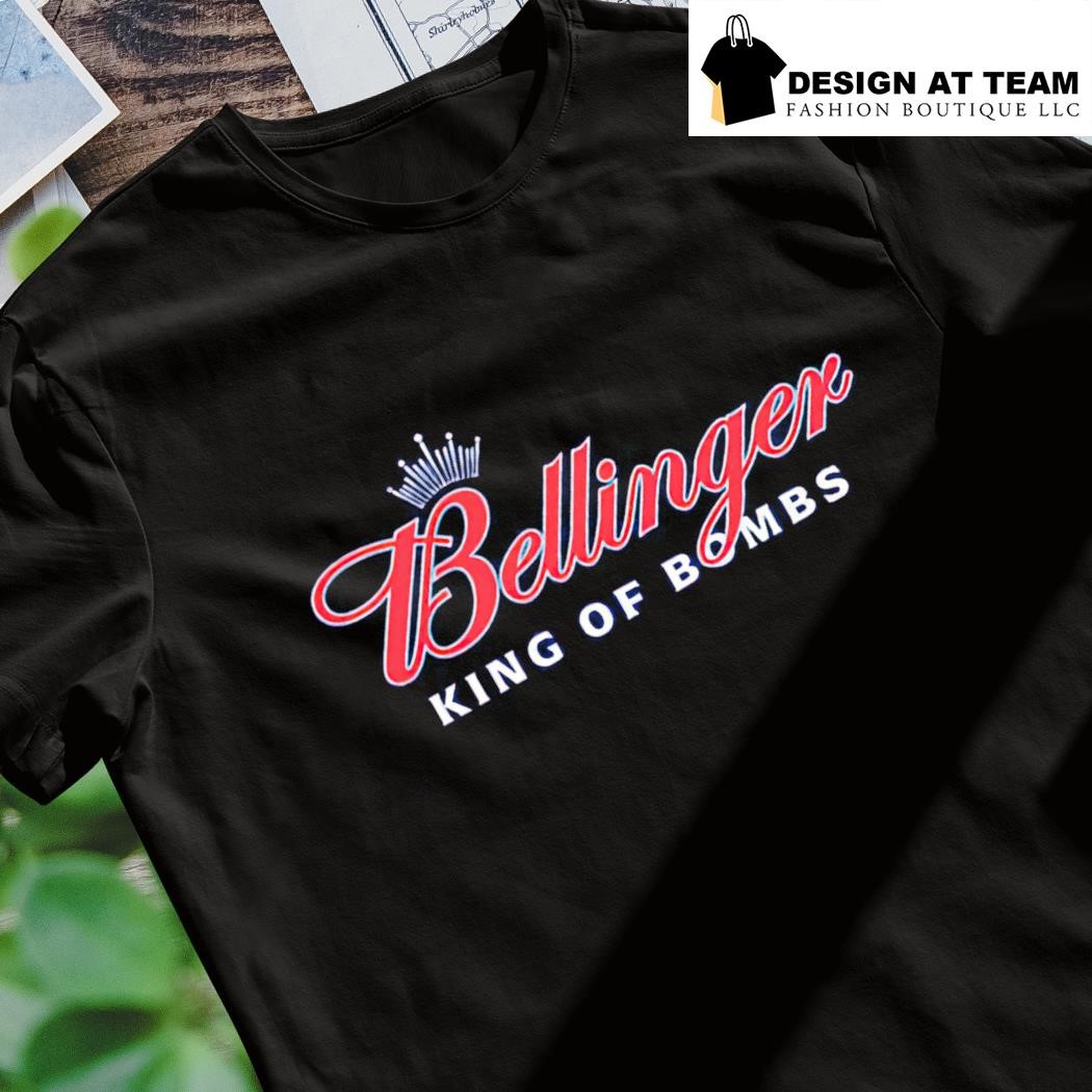 Cody Bellinger king of bombs text logo shirt, hoodie, sweater, long sleeve  and tank top