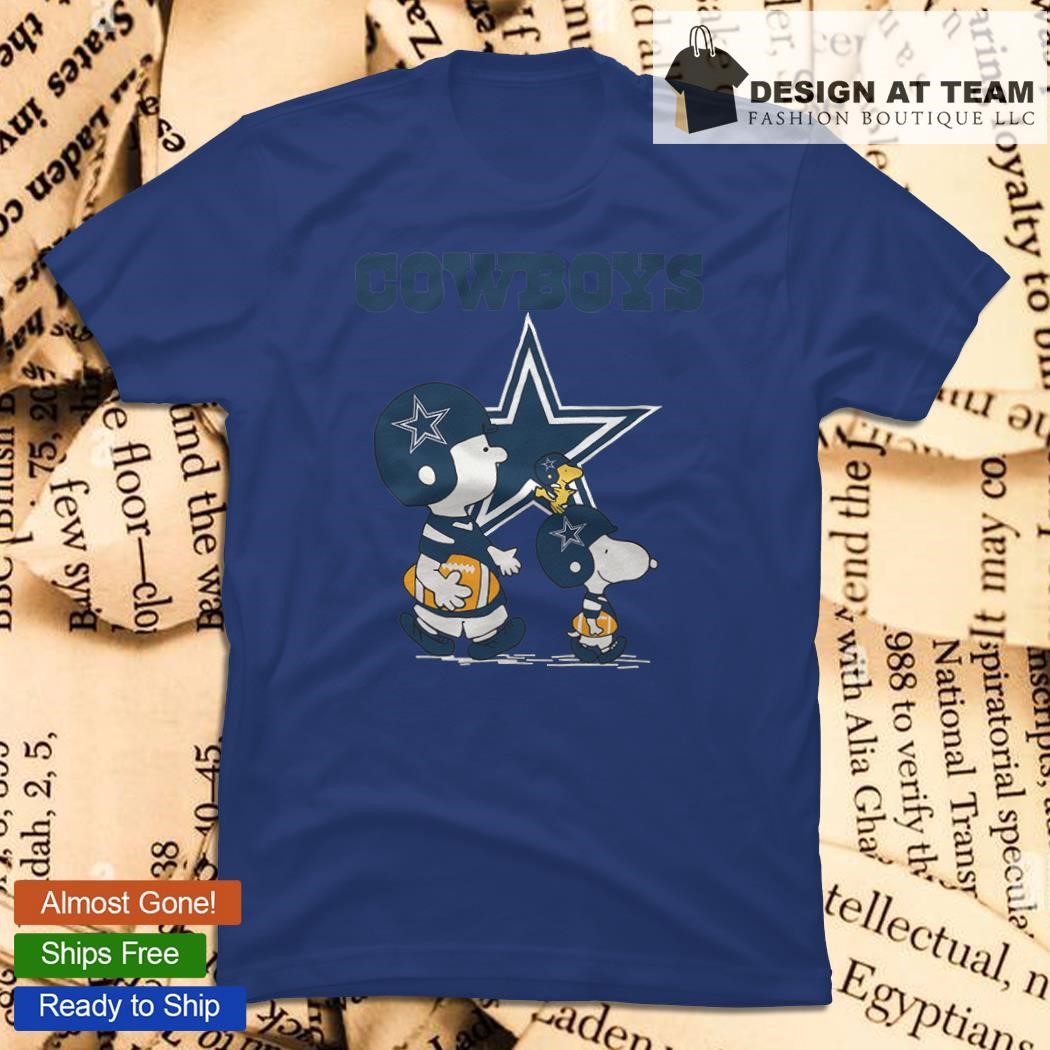 Nfl Dallas Cowboys Charlie Brown Snoopy Dallas Cowboys T-Shirt For