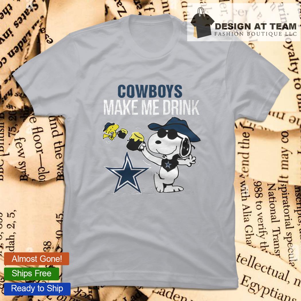 Dallas Cowboys Snoopy Make Me Drink shirt,sweater, hoodie, sweater, long  sleeve and tank top