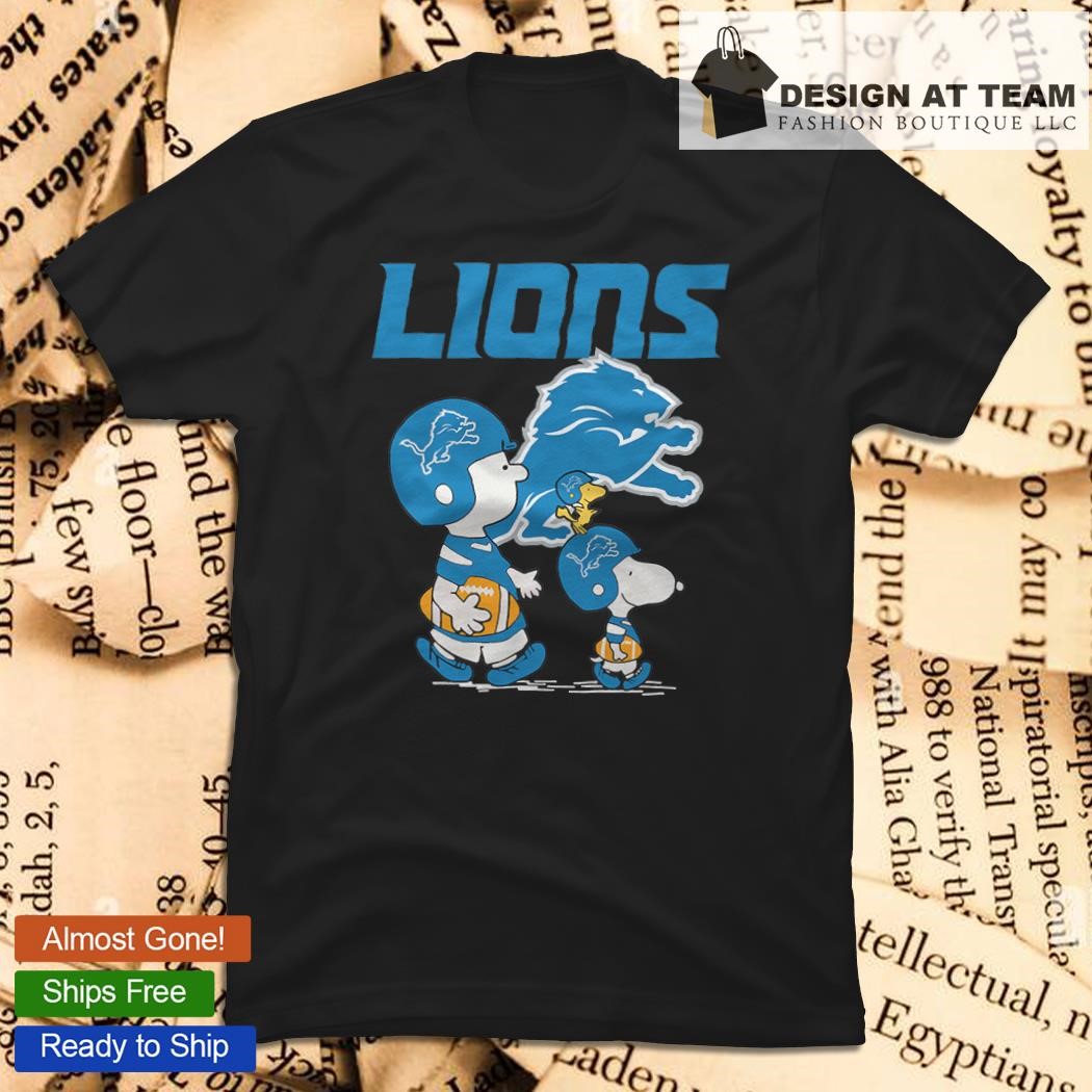 Detroit Lions Snoopy and Charlie Brown Peanuts shirt, hoodie, sweater, long  sleeve and tank top