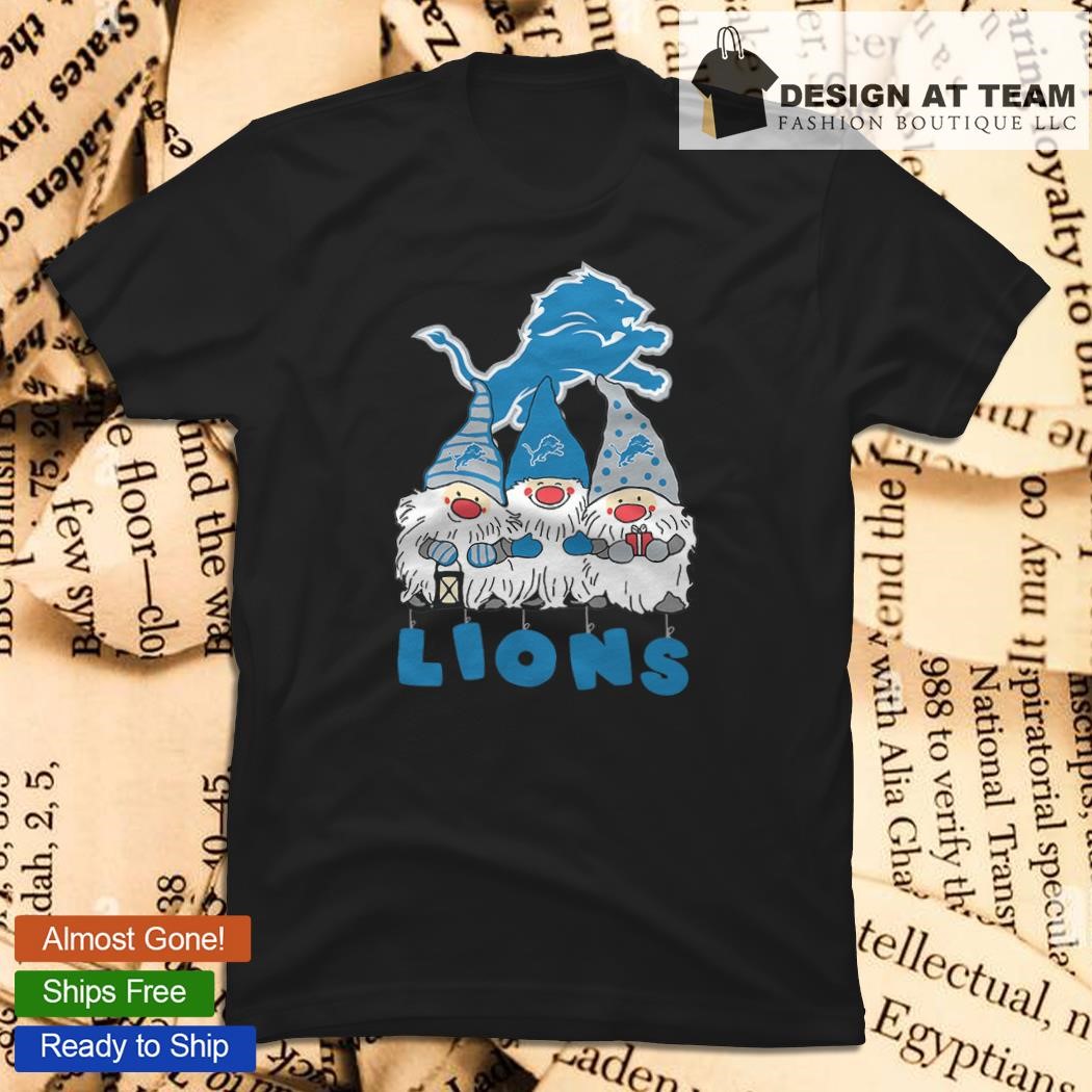 Official Detroit lions the gnomes Christmas T-shirt, hoodie, tank top,  sweater and long sleeve t-shirt