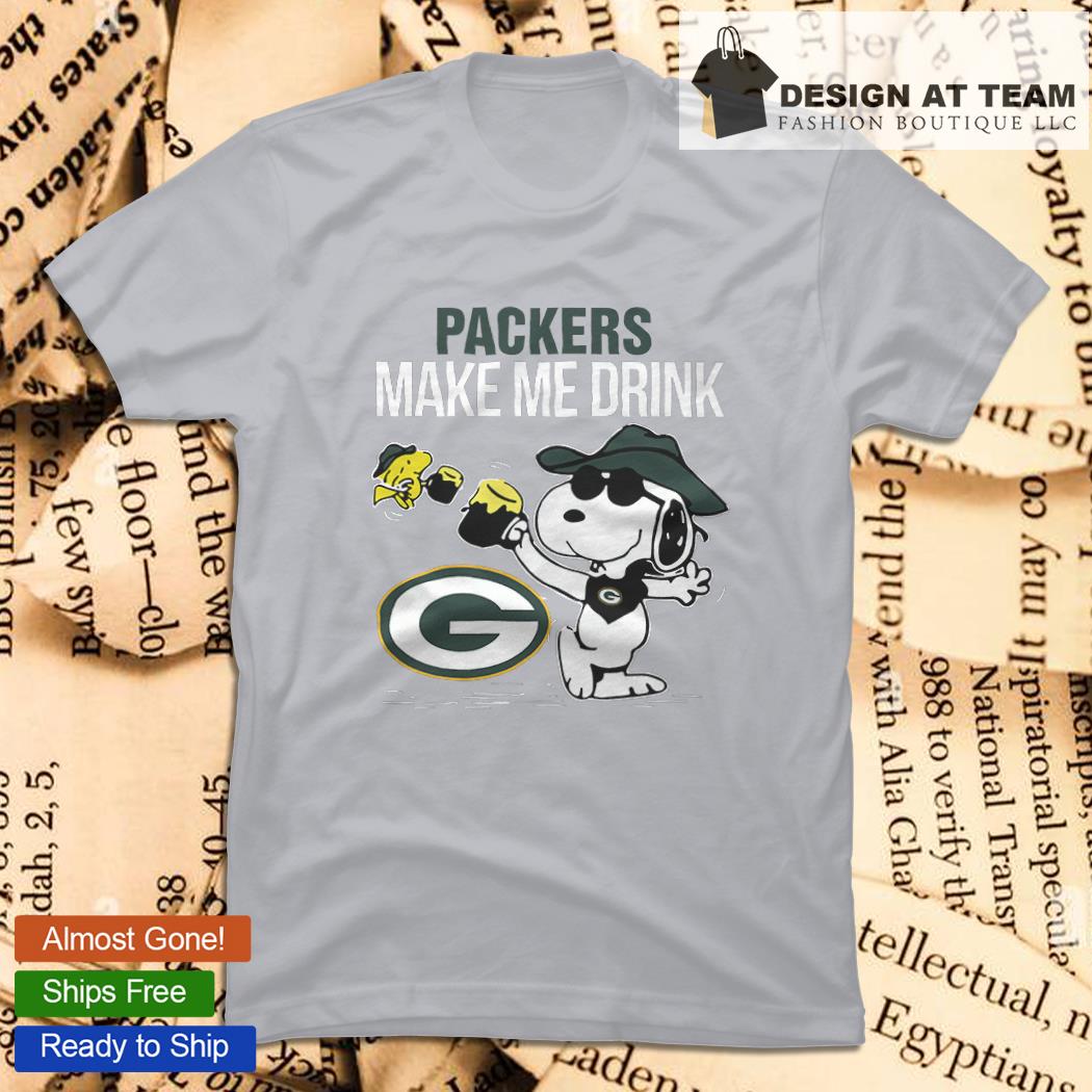 Green Bay Packers Football Makes Me Drink shirt, hoodie, sweater, long  sleeve and tank top