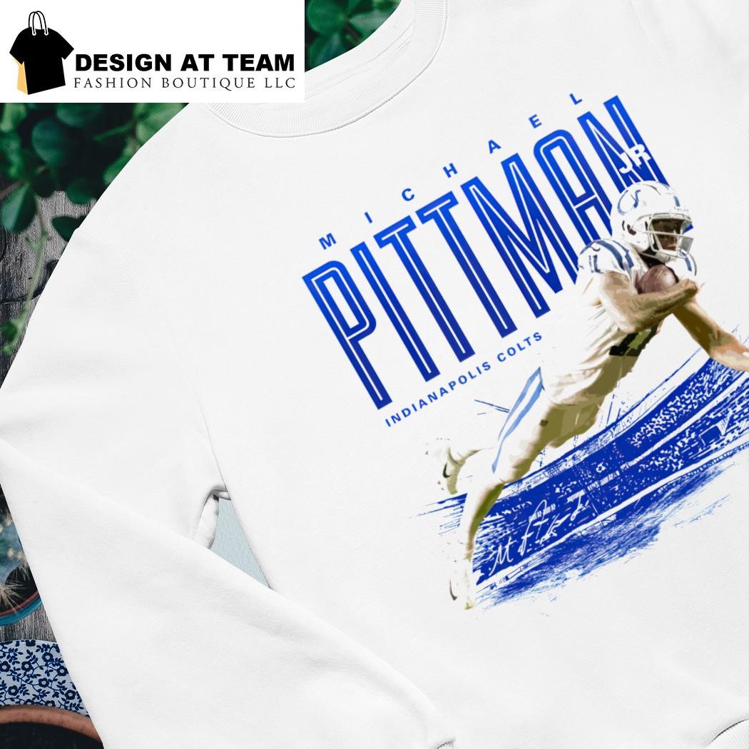 Michael Pittman Jr Football Paper Poster Colts Long Sleeve T-Shirt