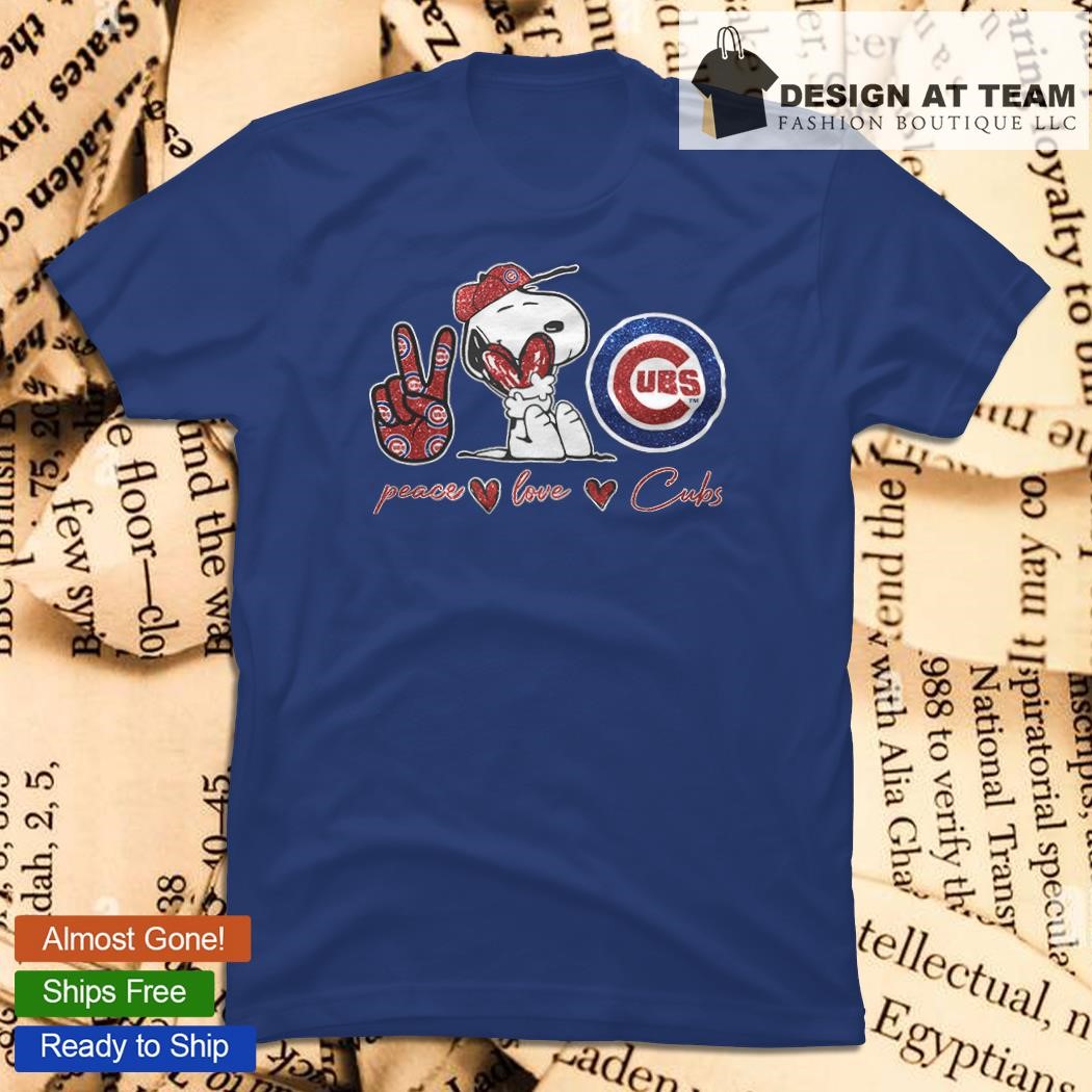 Snoopy Chicago Cubs Peace Love Cubs shirt - Dalatshirt