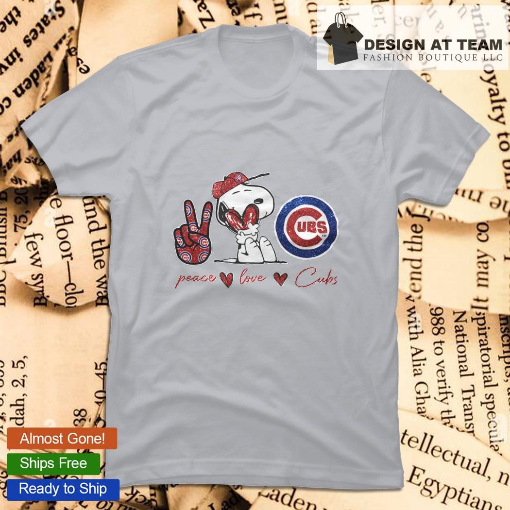 Snoopy Chicago Cubs Peace Love Cubs shirt - Dalatshirt