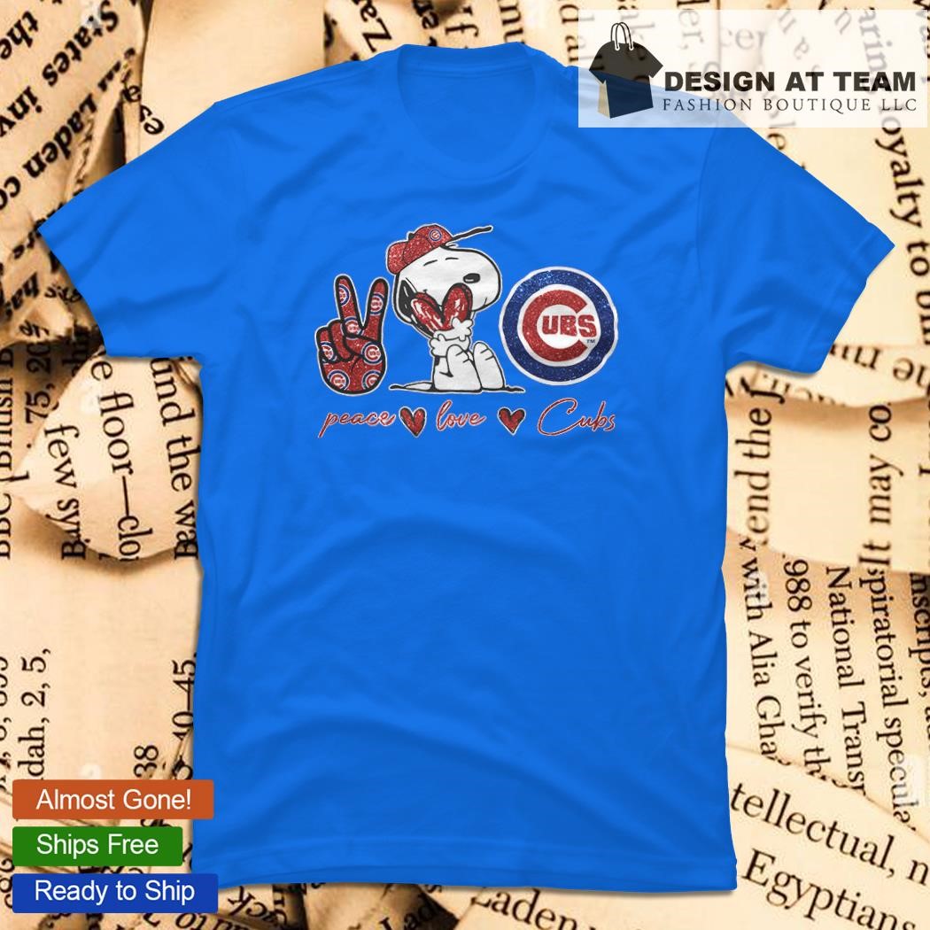 Snoopy Chicago Cubs Peace Love Cubs shirt - Dalatshirt