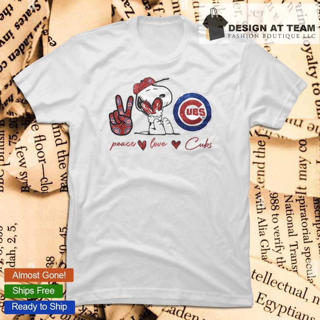 Snoopy Chicago Cubs Peace Love Cubs shirt - Dalatshirt