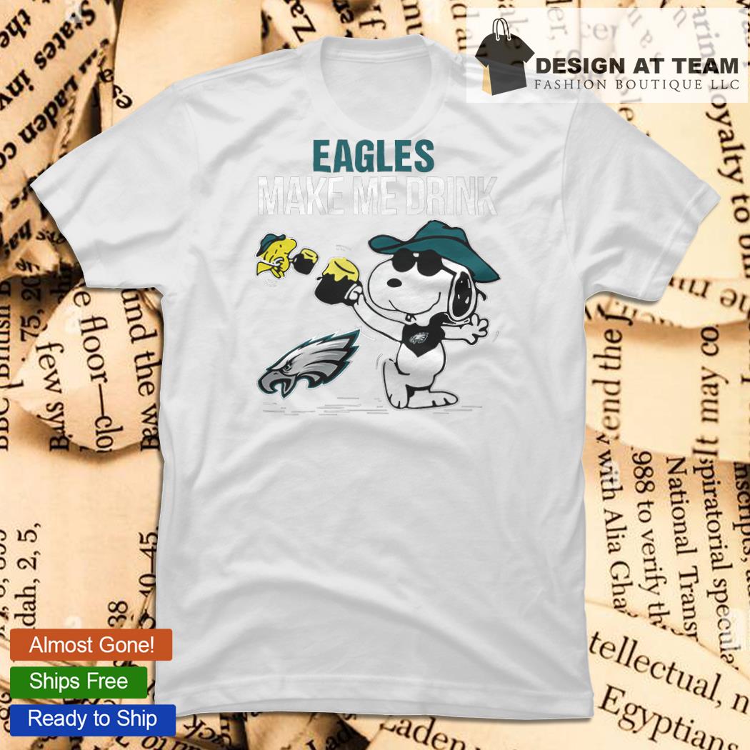 Philadelphia Eagles Snoopy and Charlie Brown with Woodstock cartoon  T-shirt, hoodie, sweater, long sleeve and tank top